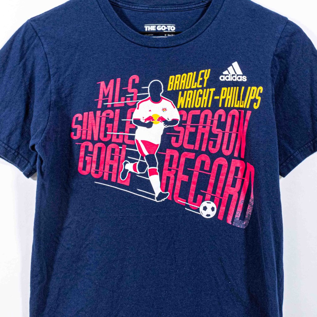 Ny Red Bulls Bradley Wright Phillips Mls Goal Record TShirt Adidas Small Y2k